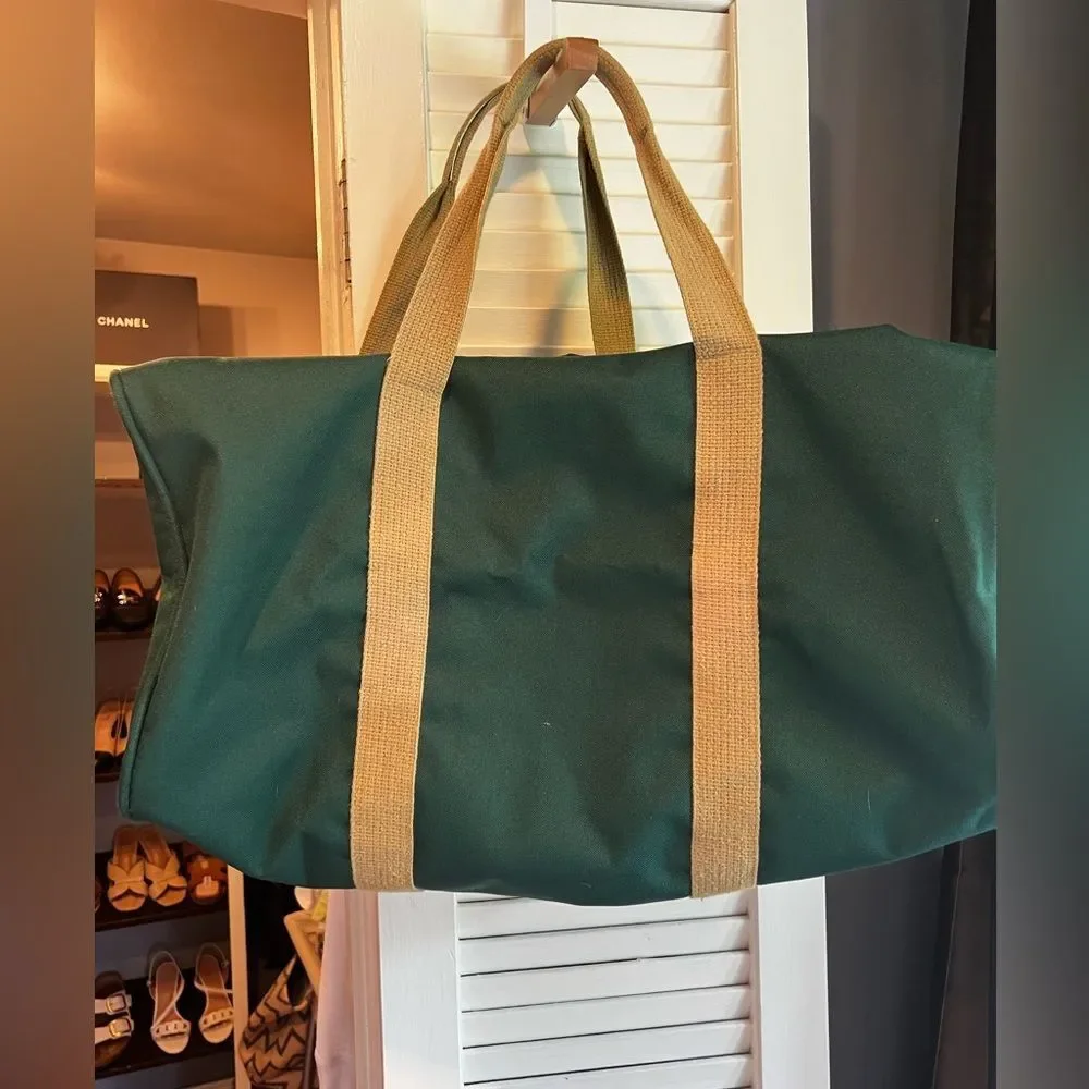 Rolex Green and Tan Men's Duffel Bag Vintage & Rare